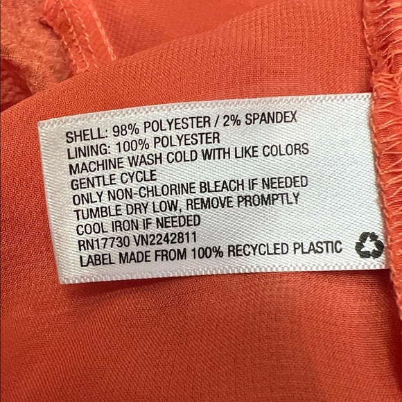 A NEW DAY Orange and Pink Patterned Blouse - Picture 4 of 6